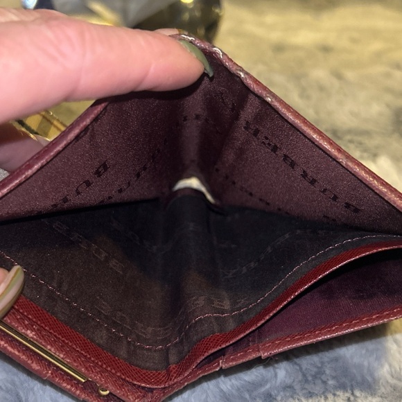 Burberry Nova Check Bi-Fold Wallet with red leather trim - Picture 12 of 14